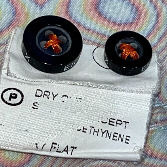 Vintage EIGHT X Oil Slick Button Down Long Sleeve Shirt - 100% Cotton - EUC - M - Picture 12 of 12